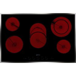 Smeg SE2773CX2 77cm Touch Control Ceramic Hob with Wafer Thin Frame in Black Ceramic